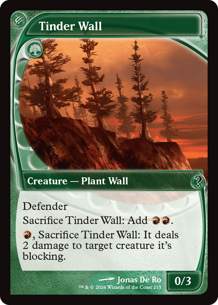 Tinder Wall (Future Sight) [Mystery Booster 2] Foil