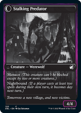 Shady Traveler // Stalking Predator [Innistrad: Double Feature] Foil