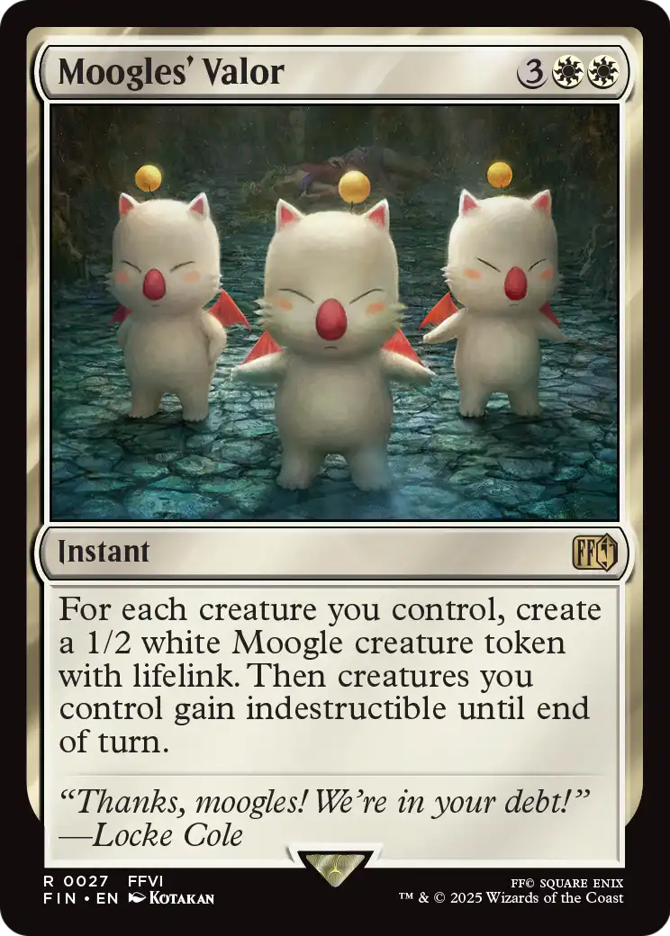 Moogles' Valor (027) [FINAL FANTASY]  Foil