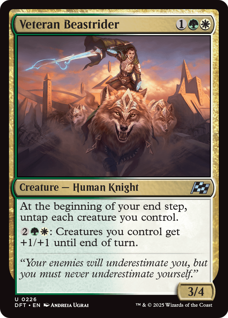 Veteran Beastrider |  Foil (226) [Aetherdrift]