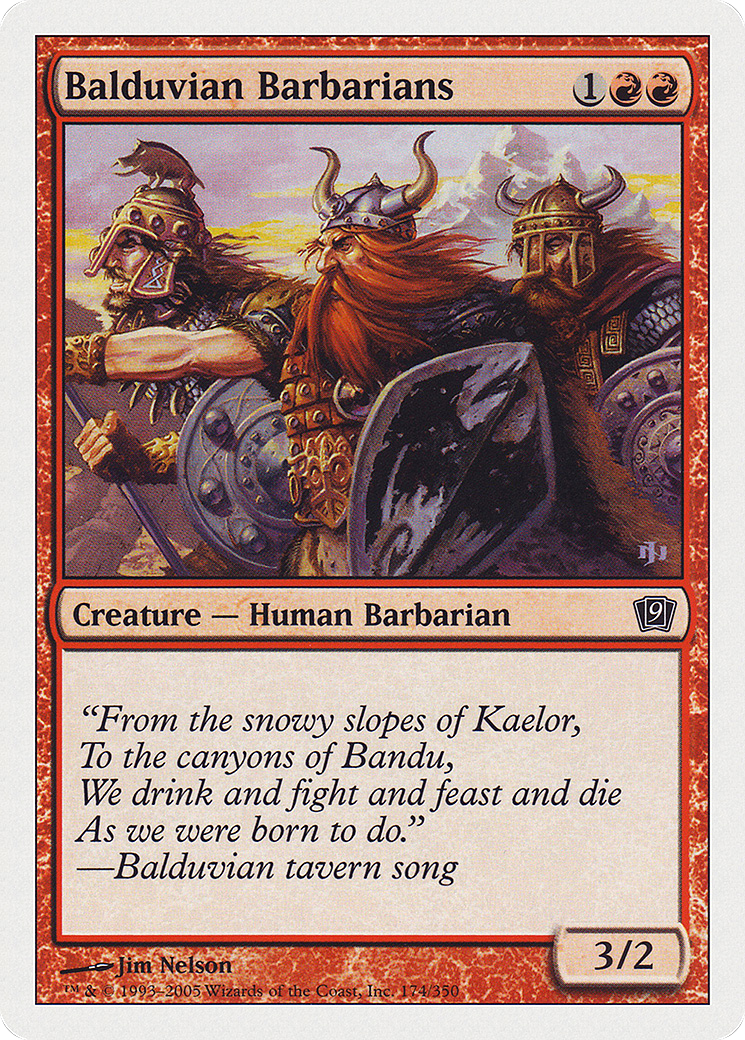 Balduvian Barbarians (9ED-174) - Ninth Edition
