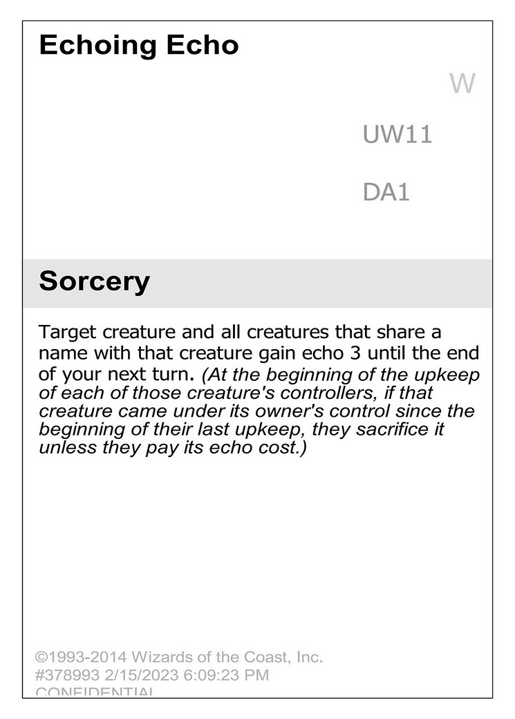 Echoing Echo [Unknown Event]