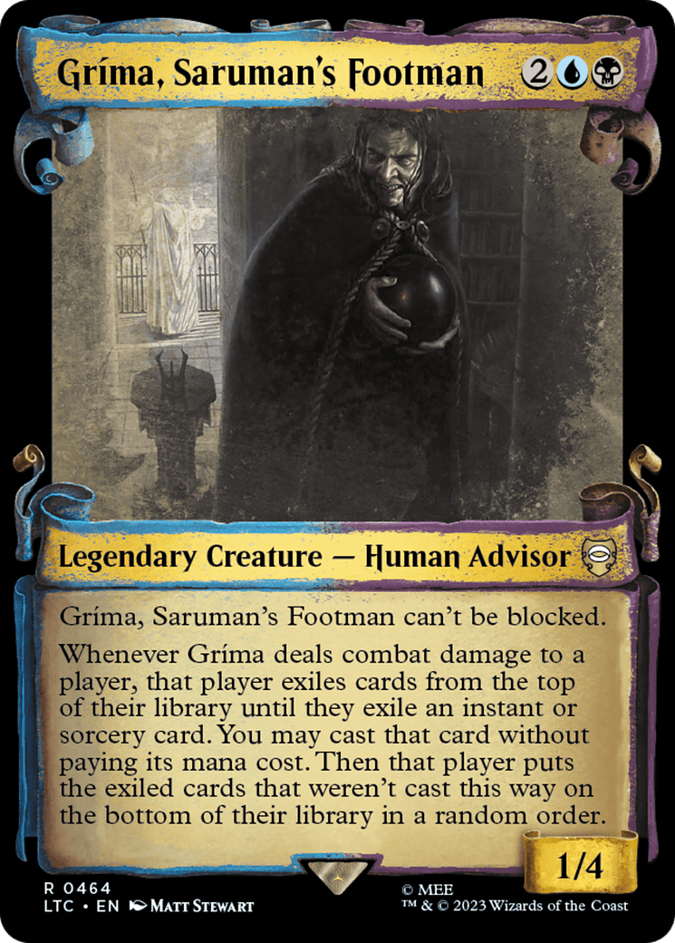 Grima, Saruman's Footman [The Lord of the Rings: Tales of Middle-Earth Commander Showcase Scrolls]