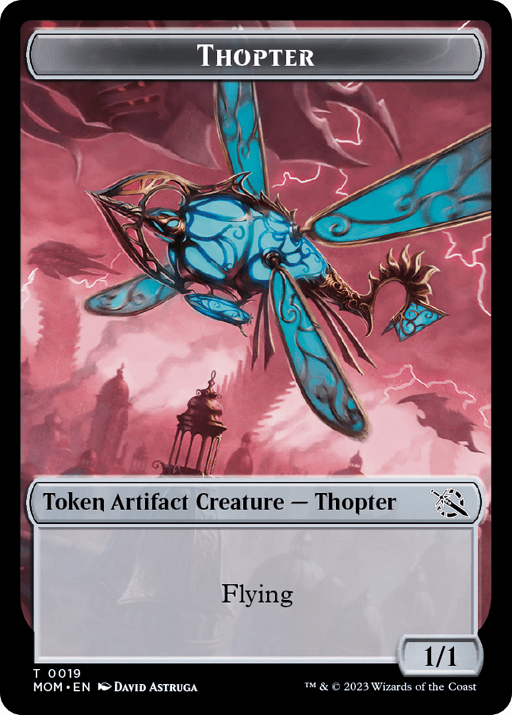 Thopter // Beast Double-Sided Token [March of the Machine Commander Tokens] Foil