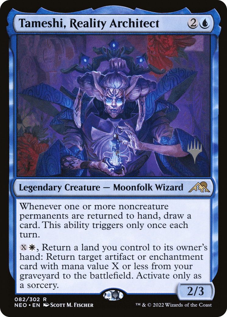 Tameshi, Reality Architect (Promo Pack) [Kamigawa: Neon Dynasty Promos] Foil