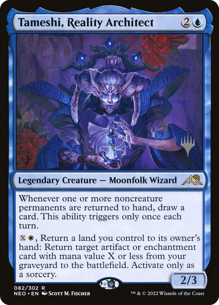 Tameshi, Reality Architect (Promo Pack) [Kamigawa: Neon Dynasty Promos] Foil