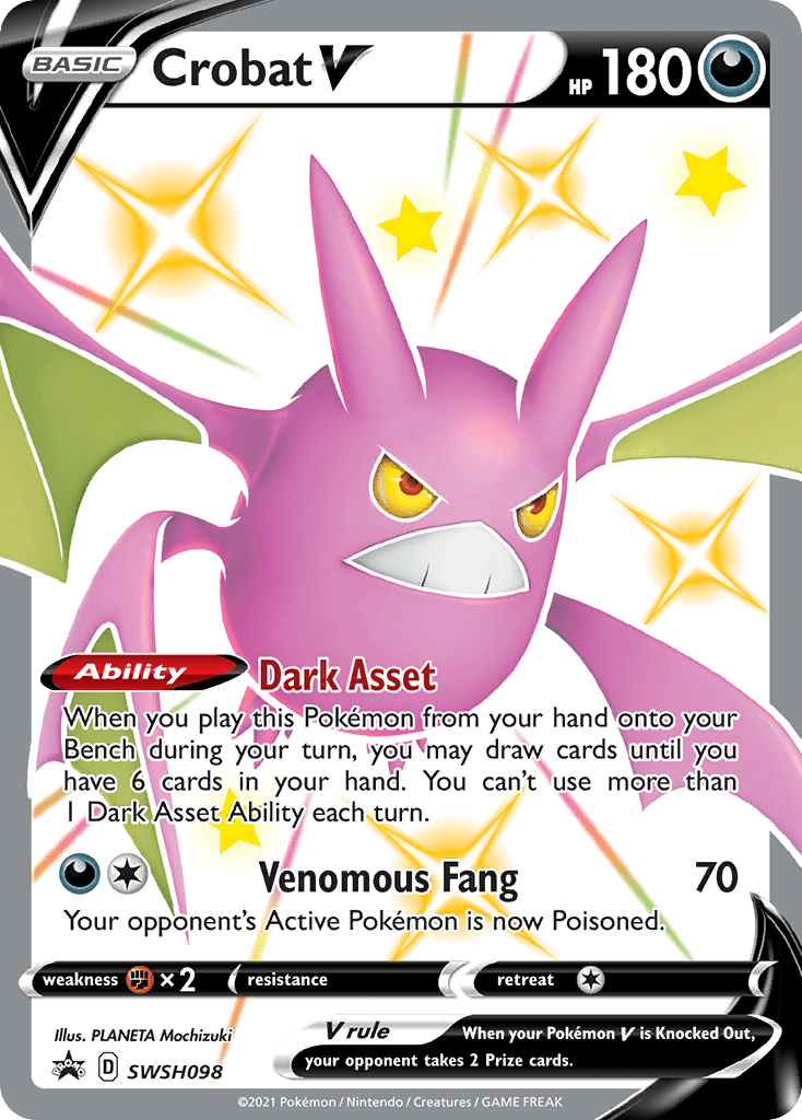 Crobat V SWSH098/307 - SWSH Sword & Shield Promo Cards Holofoil