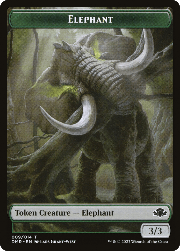 Elephant (TDMR-009) - Dominaria Remastered Tokens Foil