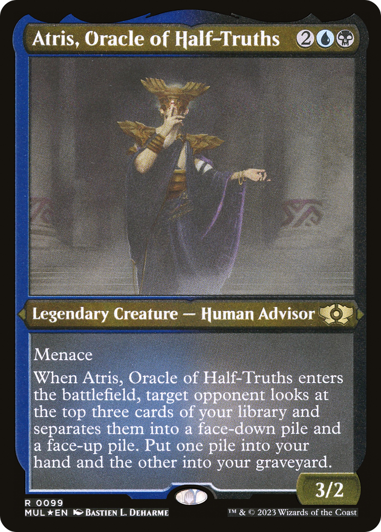 Atris, Oracle of Half-Truths (Foil Etched) |  Foil (099) [Multiverse Legends]