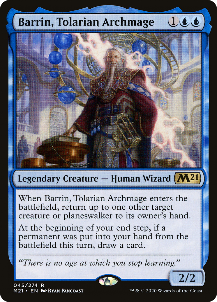 Barrin, Tolarian Archmage [Core Set 2021] Foil