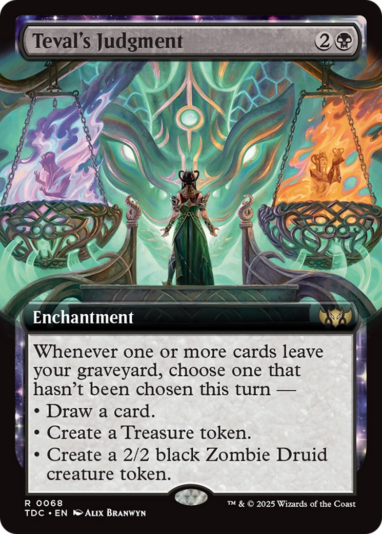Teval's Judgment (Extended Art) (068) [Commander: Tarkir: Dragonstorm]