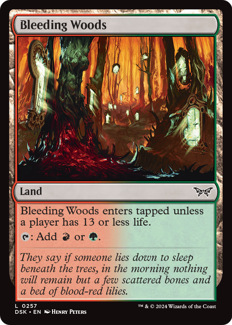 Bleeding Woods [Duskmourn: House of Horror] Foil