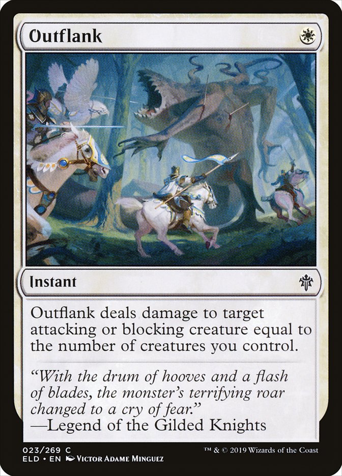 Outflank 23/269 (Throne of Eldraine)  - Foil