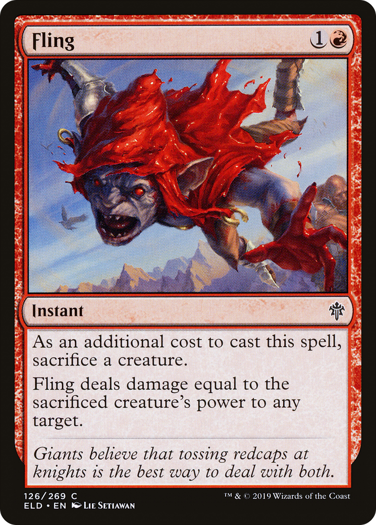 Fling [Throne of Eldraine] Foil