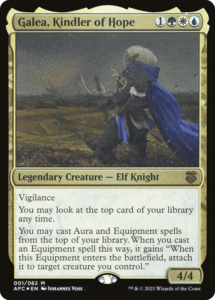Galea, Kindler of Hope (001) [Forgotten Realms Commander Display Commanders]  Foil