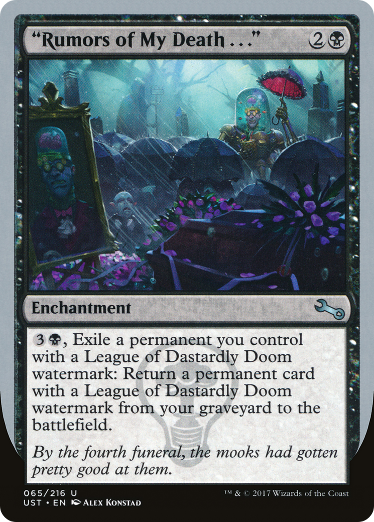 "Rumors of My Death . . ." [Unstable] Foil