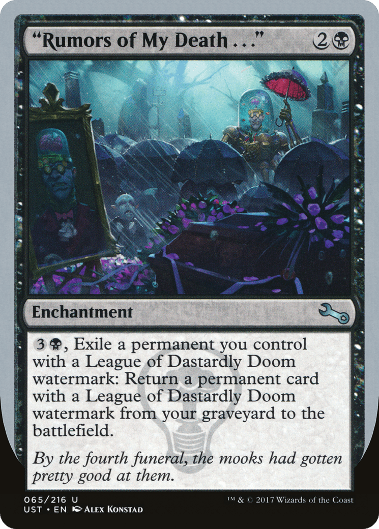"Rumors of My Death . . ." [Unstable] Foil