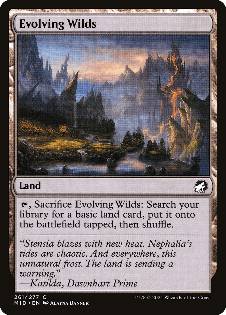 Evolving Wilds [Innistrad: Midnight Hunt] Foil