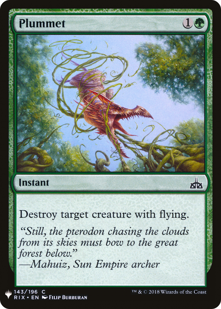 Plummet |  (RIX-143) [The List]