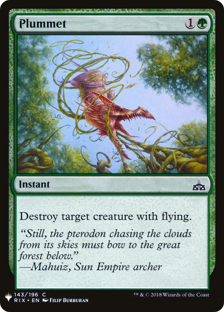Plummet |  (RIX-143) [The List]