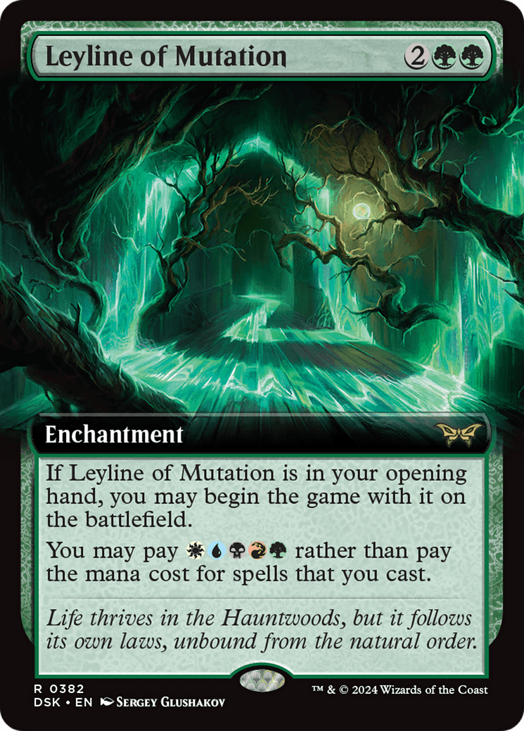 Leyline of Mutation (Extended Art) [Duskmourn: House of Horror]
