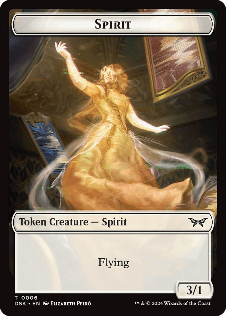 Spirit (0006) Token [Duskmourn: House of Horror Tokens] Foil