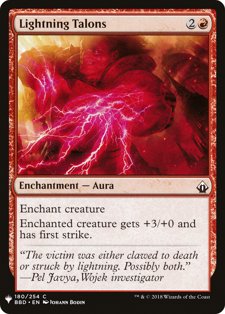 Lightning Talons |  (BBD-180) [The List]