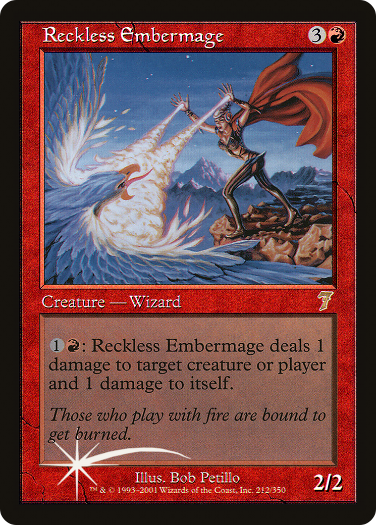 Reckless Embermage [Seventh Edition] Foil