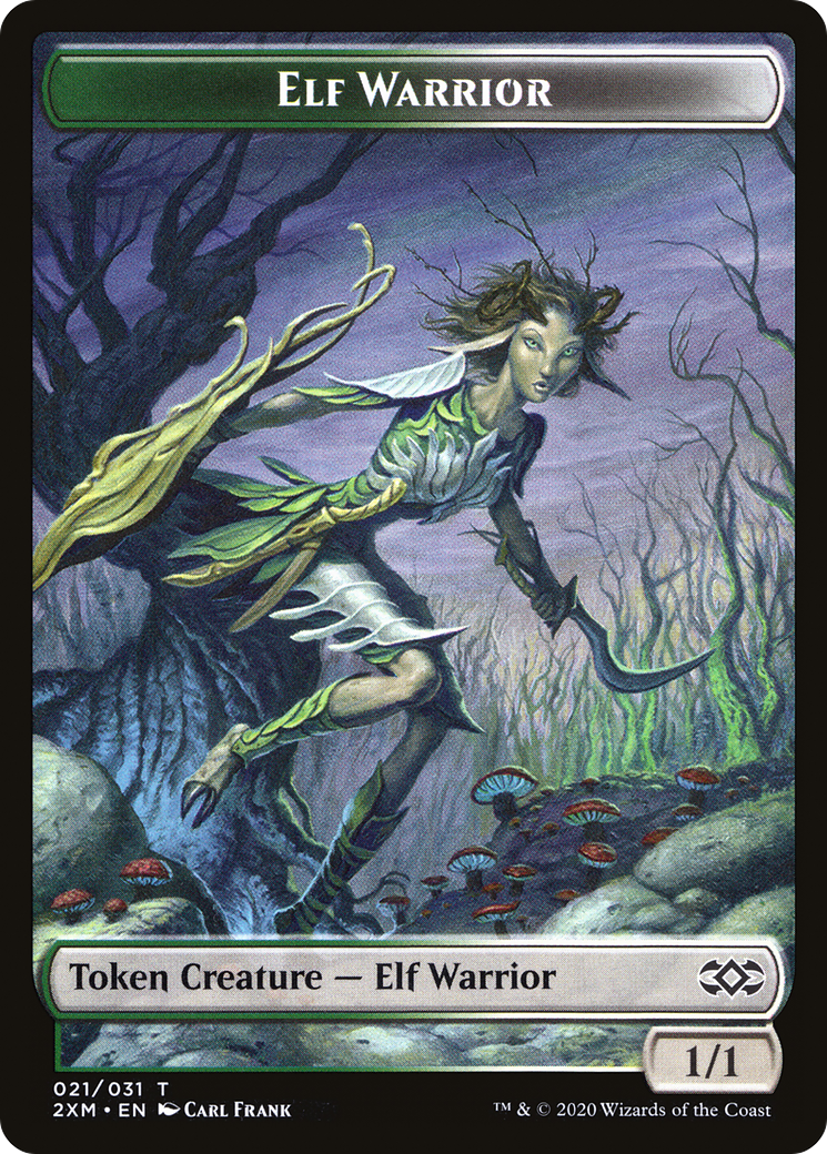 Elf Warrior (T2XM-021) - Double Masters Tokens Foil