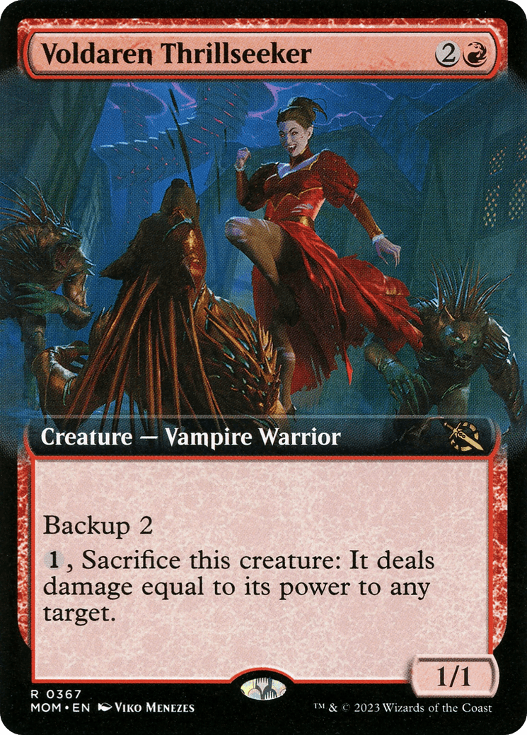 Voldaren Thrillseeker (Extended Art) [March of the Machine] Foil