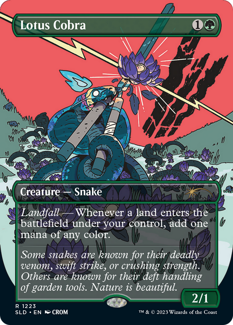 Lotus Cobra (Borderless) [Secret Lair Drop Series] Foil