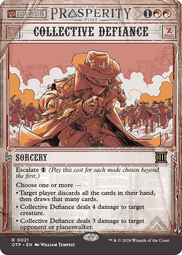 Collective Defiance [Outlaws of Thunder Junction: Breaking News] Foil