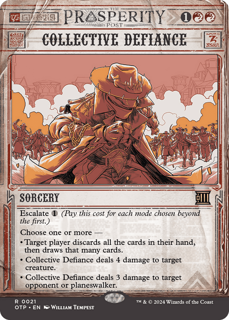 Collective Defiance [Outlaws of Thunder Junction: Breaking News] Foil