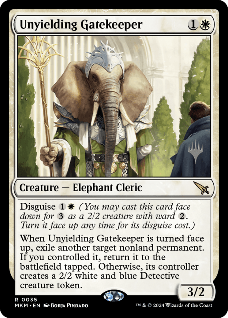 Unyielding Gatekeeper (Promo Pack) [Murders at Karlov Manor Promos] Foil