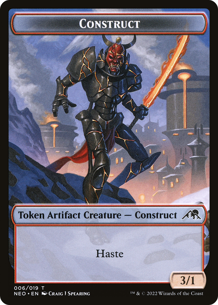 Construct (TNEO-006) - Kamigawa: Neon Dynasty Tokens Foil