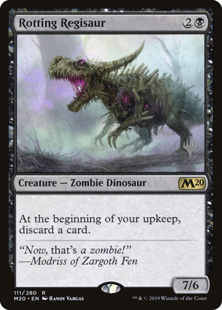 Rotting Regisaur (Promo Pack) [Core Set 2020 Promos] Foil