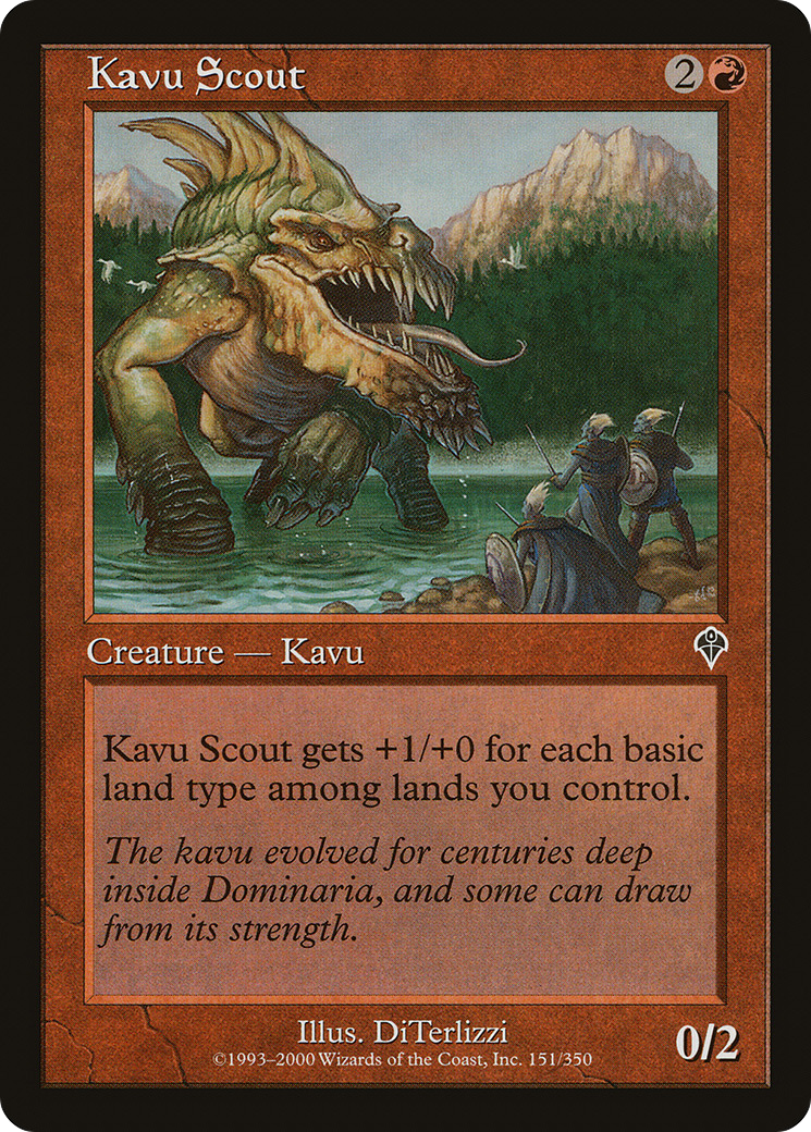 Kavu Scout [Invasion] Foil