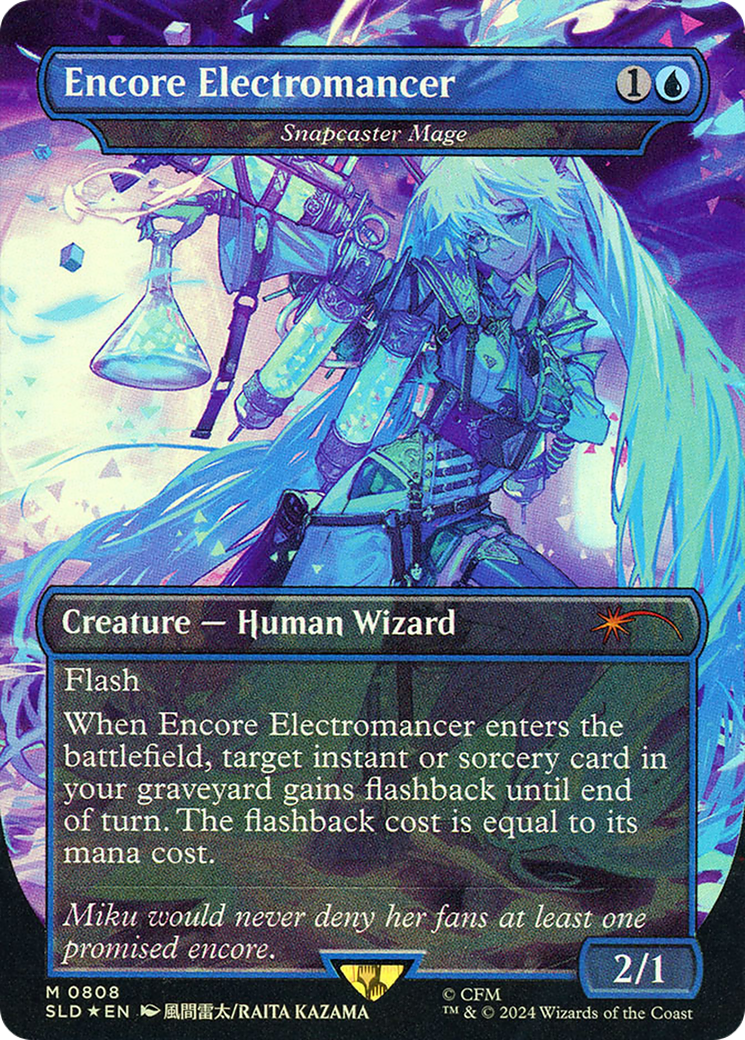 Snapcaster Mage (SLD-808) - Secret Lair Drop / Encore Electromancer Foil