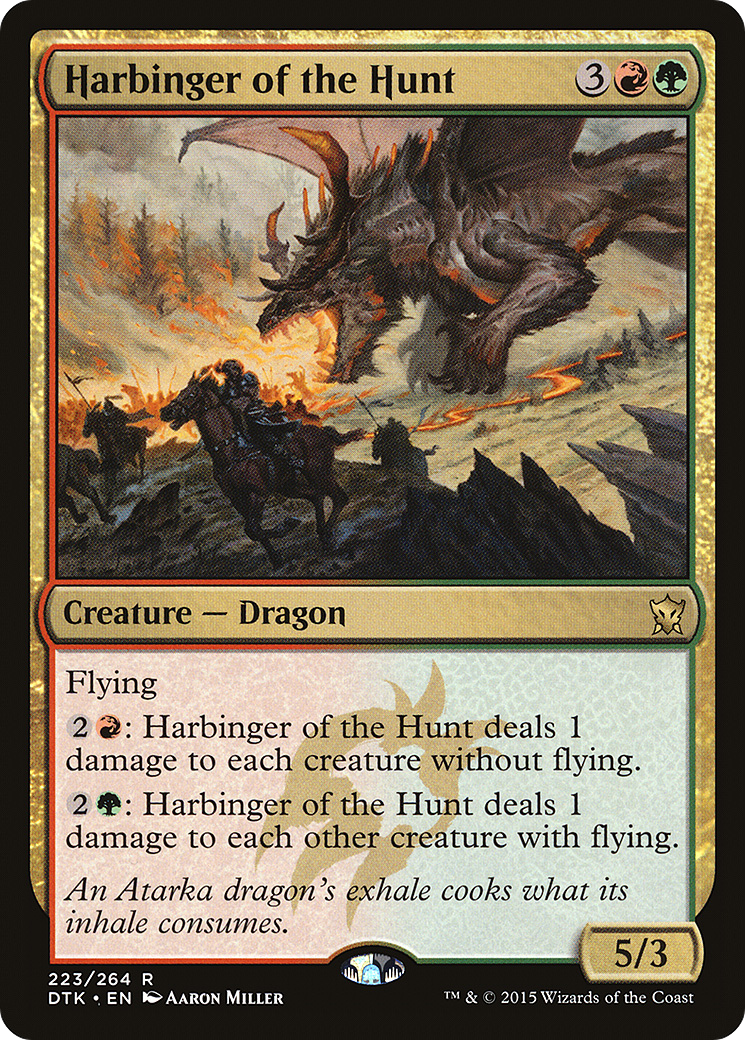 Harbinger of the Hunt [Dragons of Tarkir] Foil
