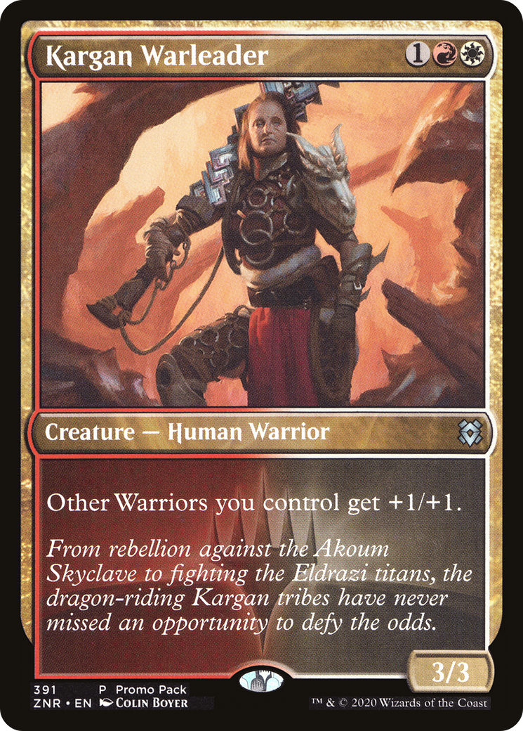Kargan Warleader (Promo Pack) [Zendikar Rising Promos] Foil