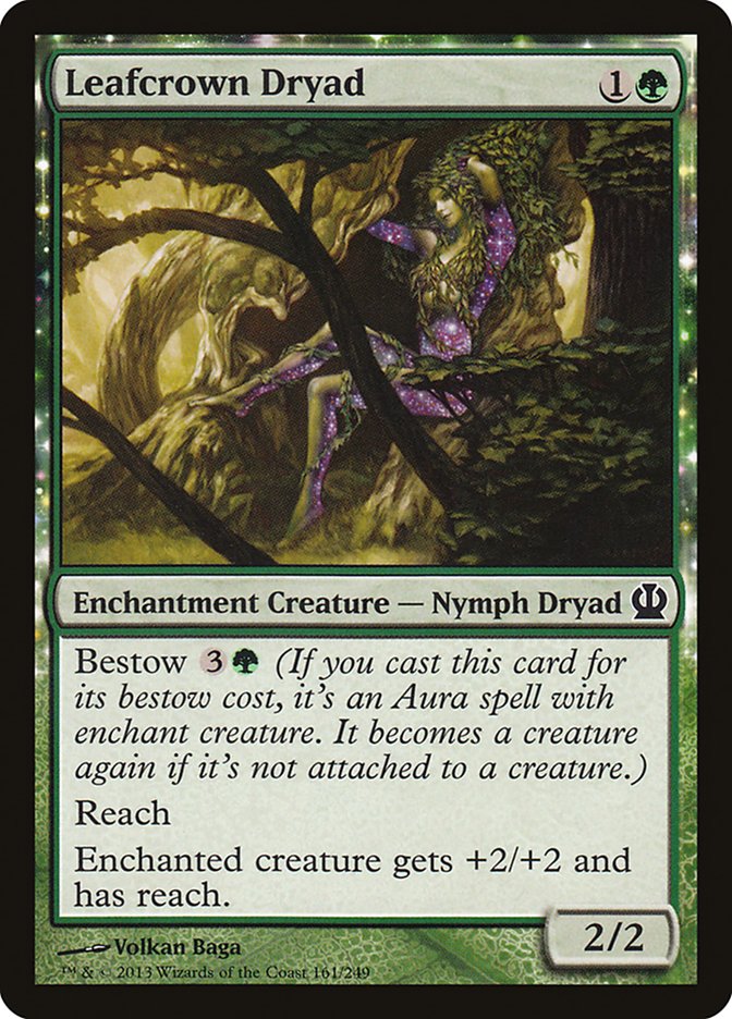 Leafcrown Dryad 161/249 (Theros)  - Foil