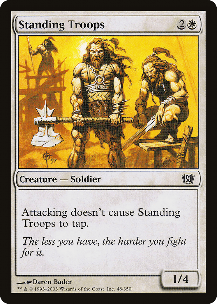Standing Troops [Eighth Edition] Foil