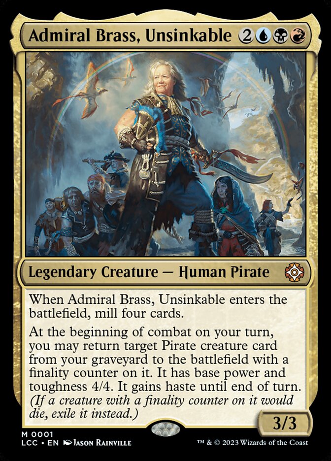 Admiral Brass, Unsinkable 1/370 (Commander: The Lost Caverns of Ixalan)  - Foil