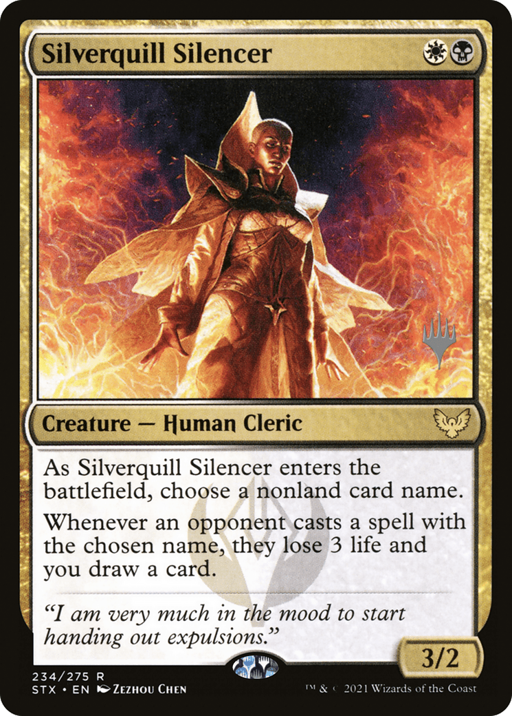 Silverquill Silencer (Promo Pack) [Strixhaven: School of Mages Promos] Foil