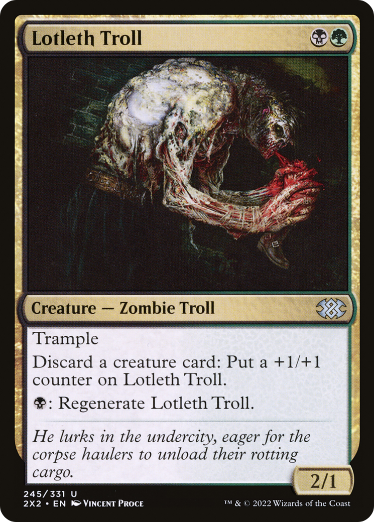 Lotleth Troll [Double Masters 2022] Foil