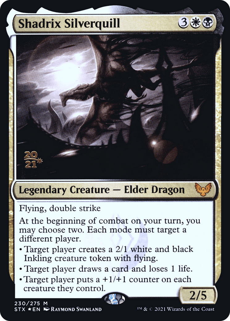 Shadrix Silverquill [Strixhaven: School of Mages Prerelease Promos]