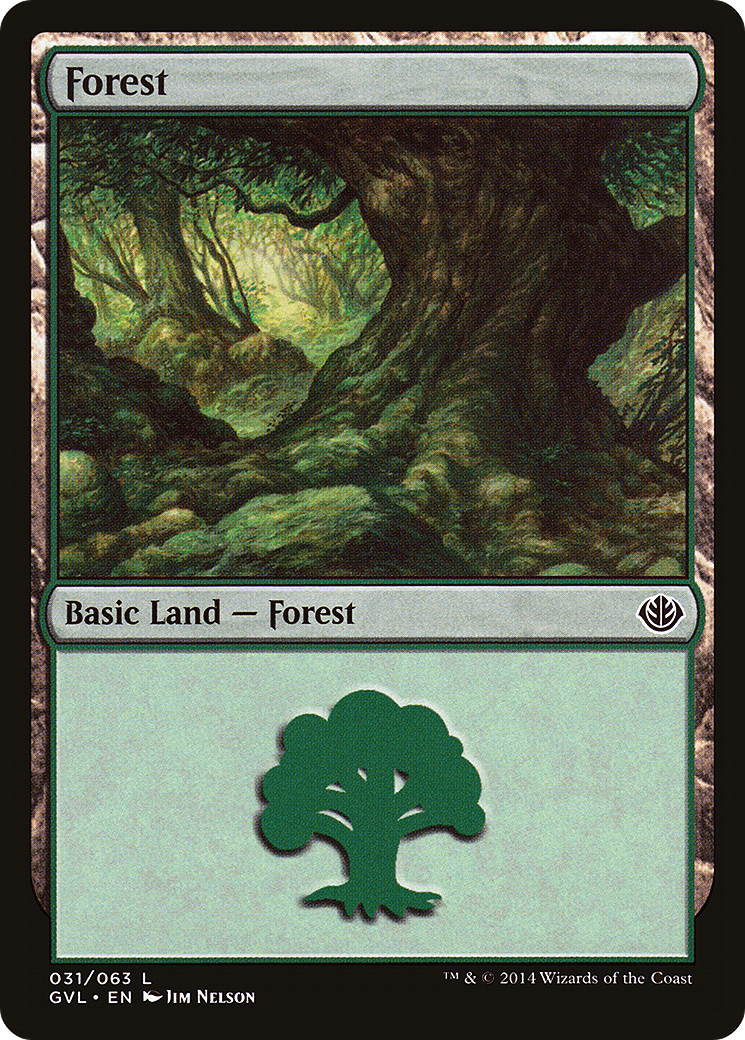 Forest (31) (Garruk vs. Liliana) [Duel Decks Anthology]