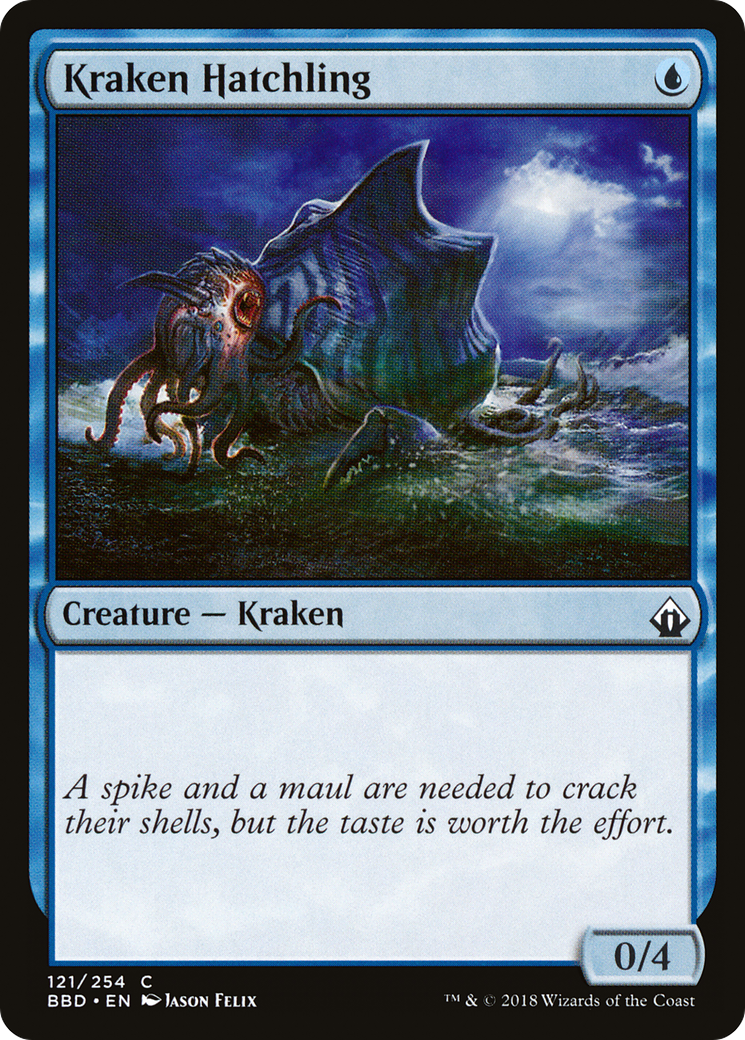 Kraken Hatchling [Battlebond] Foil