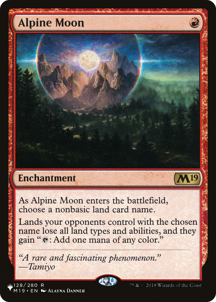 Alpine Moon |  (M19-128) [The List]