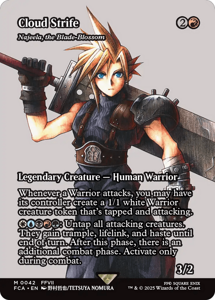 Cloud Strife - Najeela, the Blade-Blossom (Showcase) (042) [FINAL FANTASY: Through the Ages]  Foil